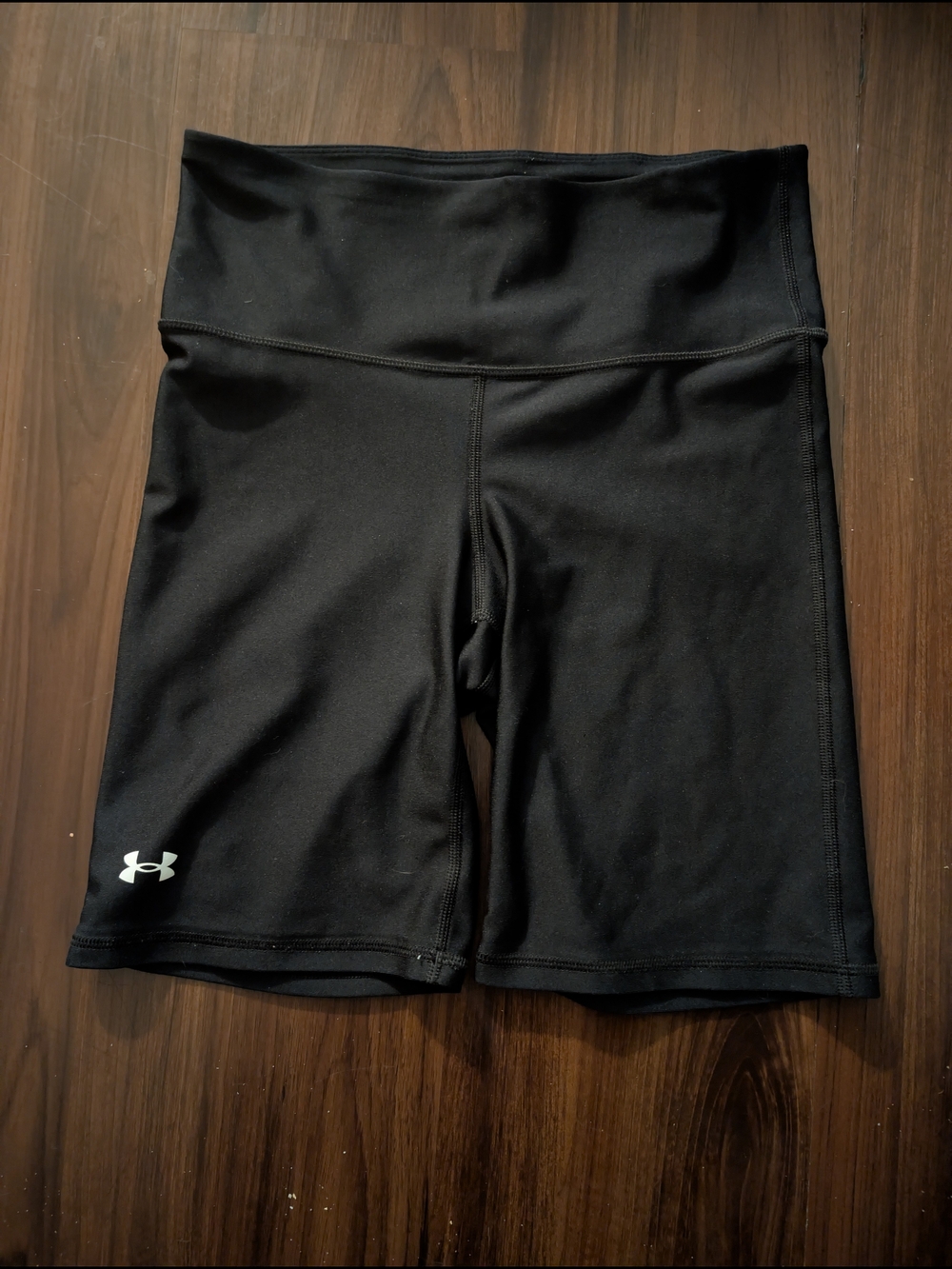 Under Armour Black High-Rise Bike Shorts